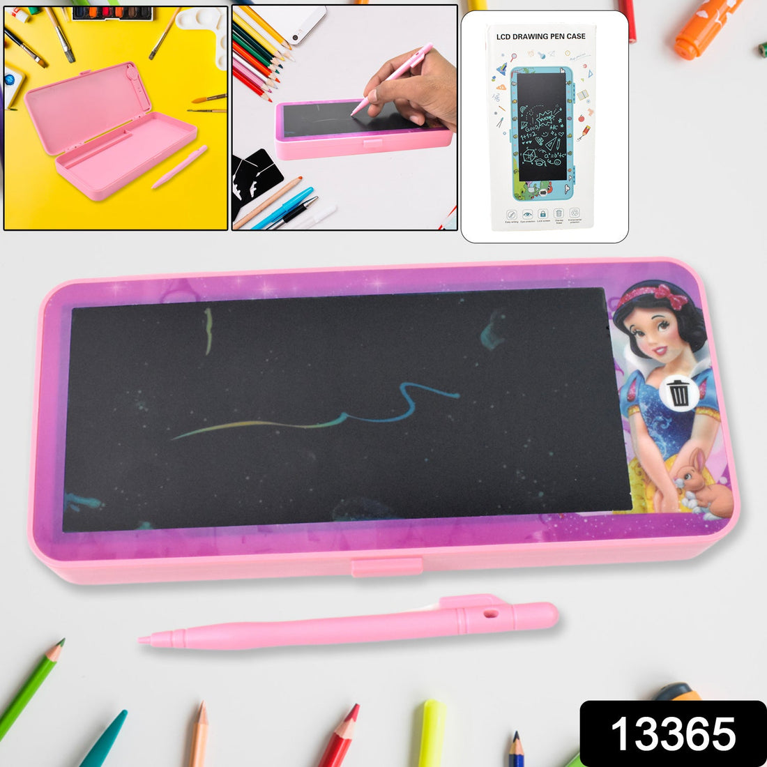 InkGlow LED Drawing Pad with stylus pen and compass for creative kids.