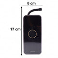 Size guide for portable electric tyre pump with compact dimensions