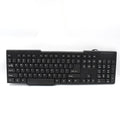 Standard 104-key layout of the plug-and-play computer keyboard.