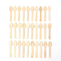 Lightweight natural wooden tea spoon 110mm pack of 30 for coffee and tea