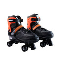 Adjustable quad roller skates suitable for both boys and girls with secure fastenings