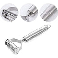 Sleek design stainless steel peeler set for comfortable kitchen use