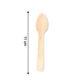 Crafted wooden disposable tasting spoon 110mm for eco-friendly events