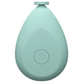 A parent gently using the quiet Baby Electric Nail Trimmer on an infant's tiny fingers.