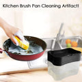 The Konvex 2-in-1 soap dispenser in an organised kitchen setting.