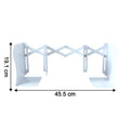 Iron desk book organizer with adjustable telescopic accordion feature