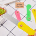 Arrangement of the 12-pack multicolour mini paper cutter knives, highlighting variety.