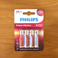 AA alkaline batteries set ready for immediate use in electronics