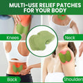 Texture detail of herbal knee relief adhesive patch
