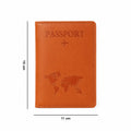 Durable PU leather travel passport holder designed for frequent travelers
