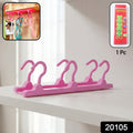 Folding multi-purpose hanger hook organizer in vibrant pink color