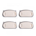 Set of pig plug cable holder clips with self-adhesive pads