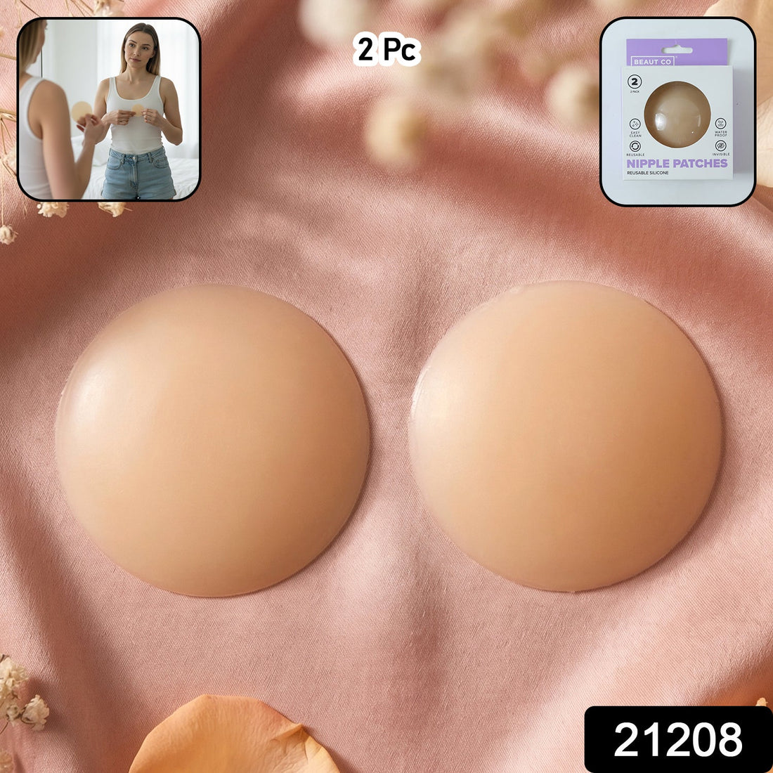 Silicone nipple covers providing discreet coverage under outfits