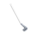 Set of colorful golf toilet brushes with their wall-mounted holders.
