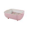 Multicolor rotatable strainer basket, a versatile tool for any kitchen.