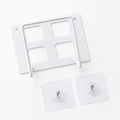 White plastic WiFi router bracket holder with durable build