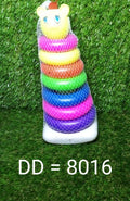 Teddy bear-shaped stacking rings, a fun and engaging toddler educational toy.
