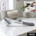 Two refillable soap dispensing dish scrub brushes in packaging