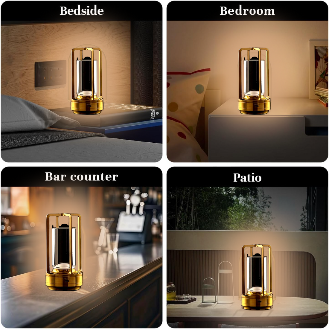 Elegant Crystal Table Lamp glowing with warm light on a wooden table.