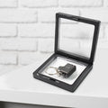 Close up of stainless steel nail clipper keychain ideal for travel grooming