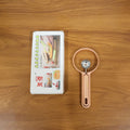 Decorative fruit pieces prepared with the fruit scooper and cutter tool