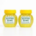 Children's hands engaging with soft jar slime, promoting sensory development and imaginative play.