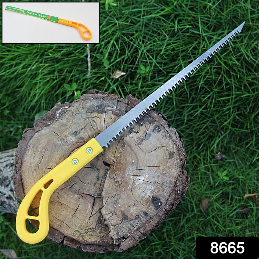 Portable hand saw with waterproof blade and ergonomic PVC handle for precise cuts.