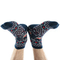 Colorful assorted men's ankle sports socks providing cushioned support