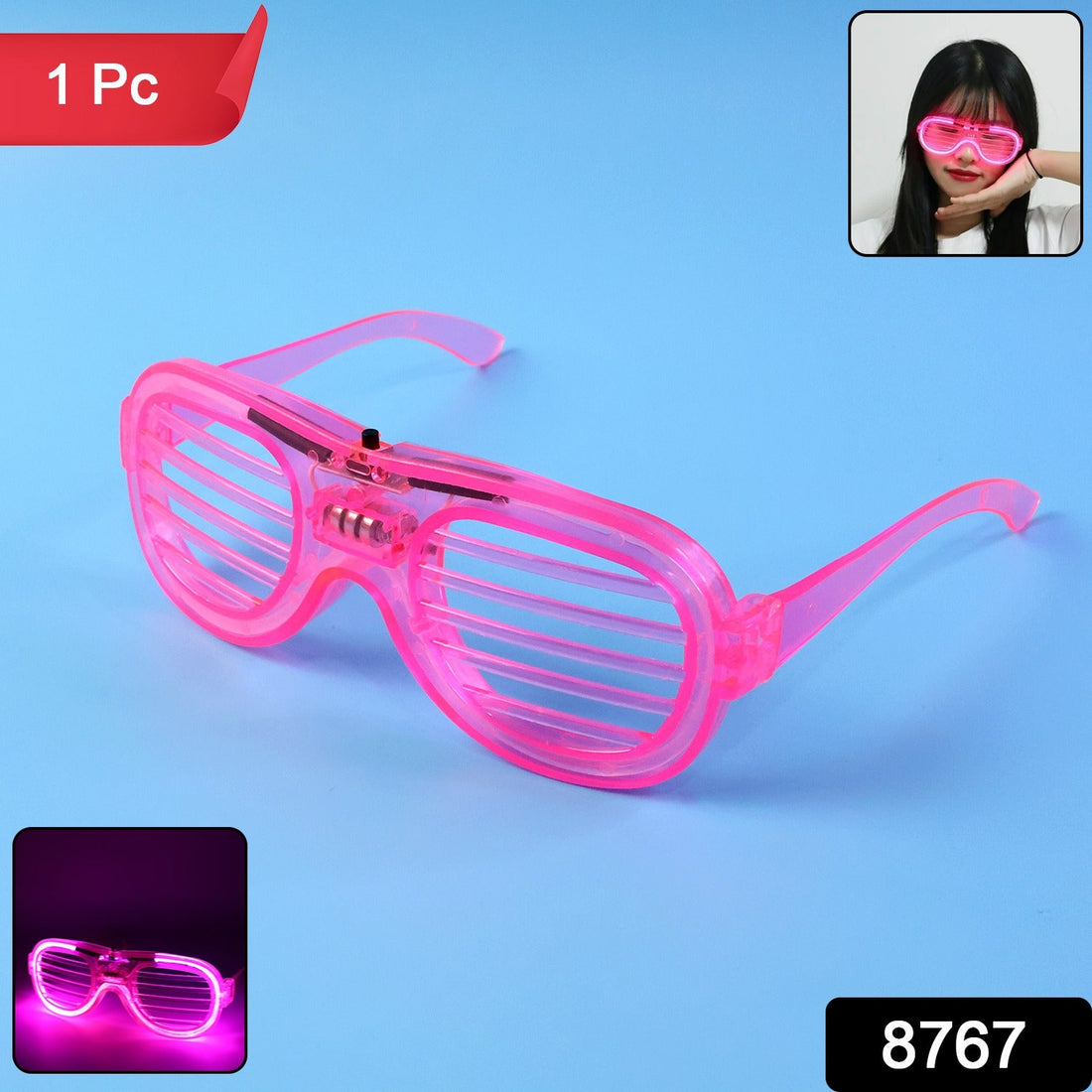 LED Light-Up Party Glasses showcasing built-in bright LED lights
