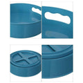 Close-up of the smooth-turning ball bearing base of the kitchen organizer.
