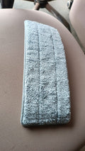 Packaged reusable microfiber mop pad replacement designed for household cleaning