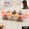 Matte finish mini hair claw clips ideal for small hair sections