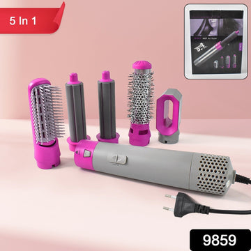 5 In 1 Hair Dryer Brush with Style Aura attachment for versatile styling