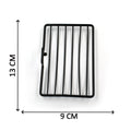Two wall mount soap racks providing an efficient storage solution for bathroom essentials.