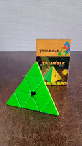 Triangle puzzle cube on desk for brain exercise and play therapy