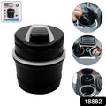 Car ashtray showing lid open for ash disposal
