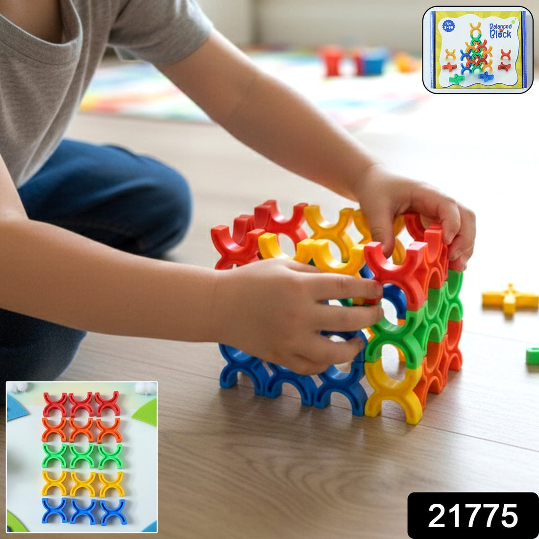 Colorful balanced blocks stacking toy for kids
