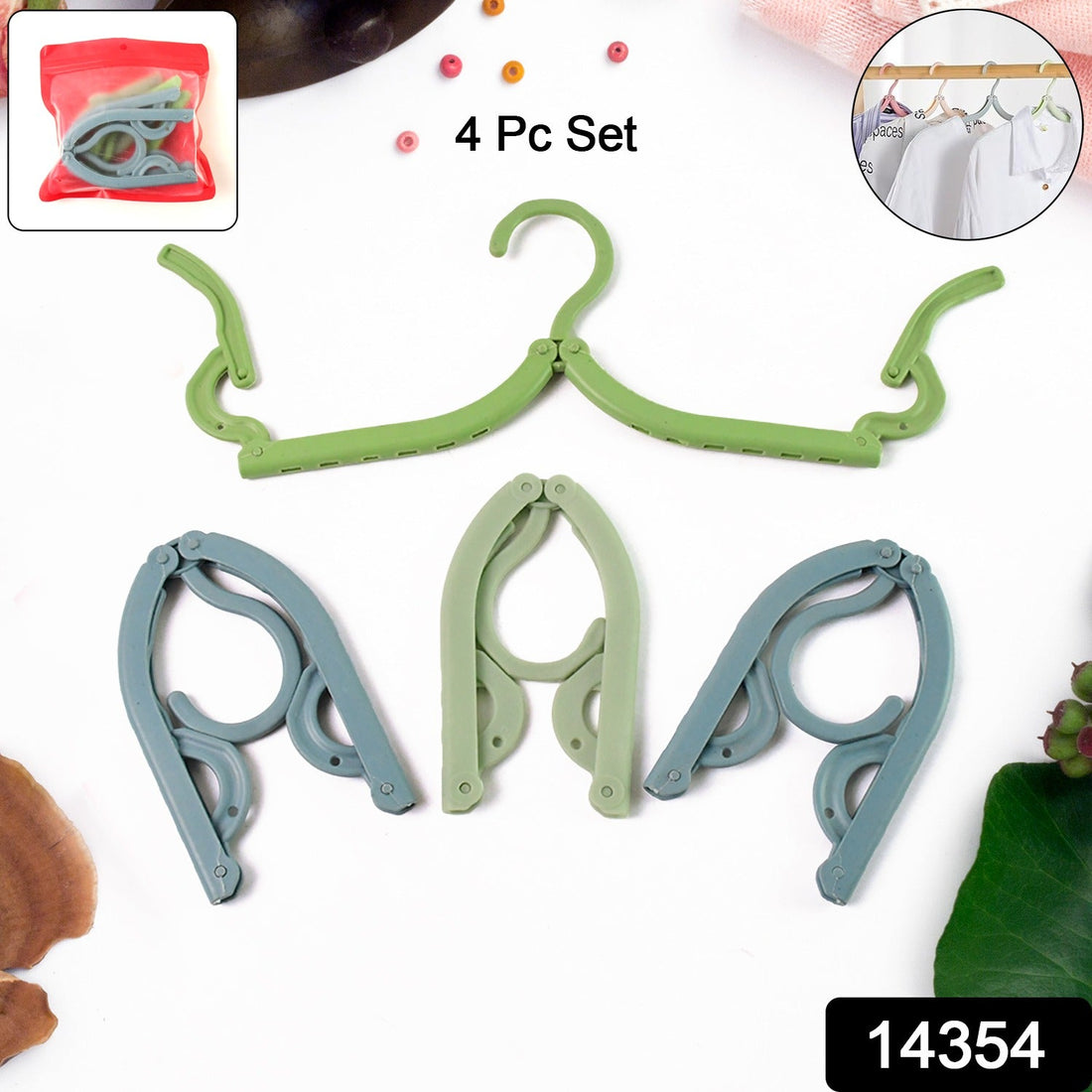 Foldable travel hanger compact design in storage case
