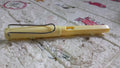 Close-up of everlasting magic pencil highlighting portable and durable design