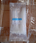 Pack of 100 heavy-duty black zip ties, 6 inches, for versatile use.