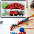 Vibrant mini train set for kids, ready for imaginative play.