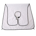 Beard grooming bib laid flat, showcasing its simple design and easy-to-use features.