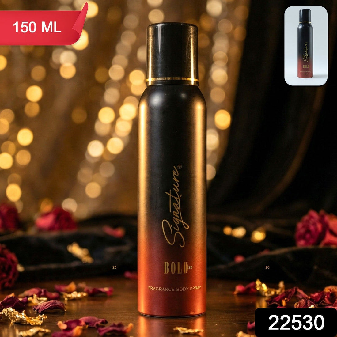 Signature bold masculine fragrance body spray 150ml bottle