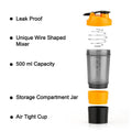 Gym Shaker Bottle with visible mixing ball, perfect for protein shakes.