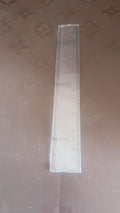 Stacked images showing versatile use of 20 cm transparent plastic ruler