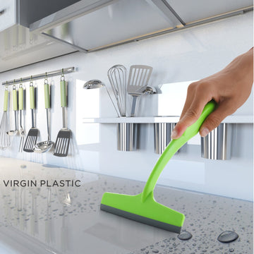 Ganesh Kitchen Wiper demonstrating its streak-free cleaning on a kitchen counter.