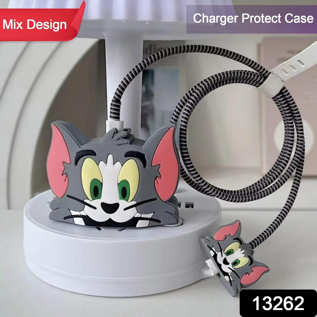 Cute cartoon charger cover for iPhone 18-20W charger.