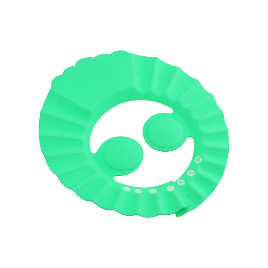 Adjustable baby shower cap in a vibrant colour, designed for soft and safe bathing