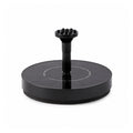Studio shot of solar fountain pump with dimensions display