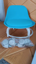 Durable polypropylene base and universal wheels of low rolling stool